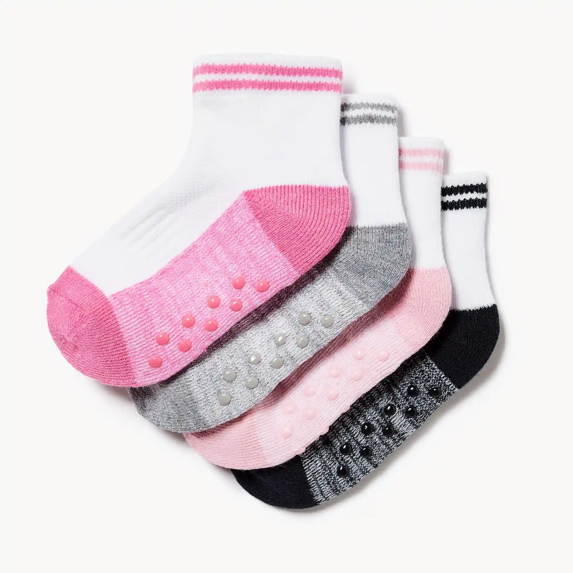 Toddler Girls' 4-Pack Ankle Socks