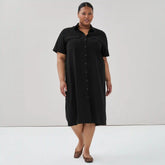 Women+ Crepe Shirt Dress