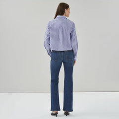 Cropped Poplin Shirt