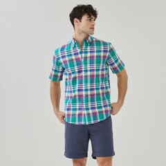 Men's Plaid Button-Down Shirt