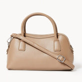 Faux Leather Top Handle Bag