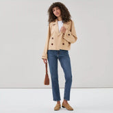 London Fog Cropped Trench Coat