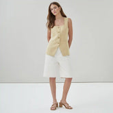 Crepe Longline Vest