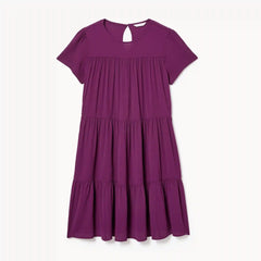 Short Sleeve Tiered Dress