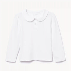 Toddler Girls' Collared Uniform Long Sleeve Top