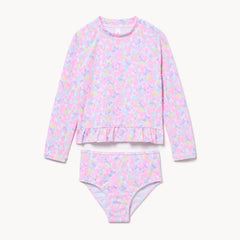 Toddler Girls' Printed Rash Guard Set