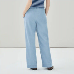 Chambray Light Wash Pull-On Pant