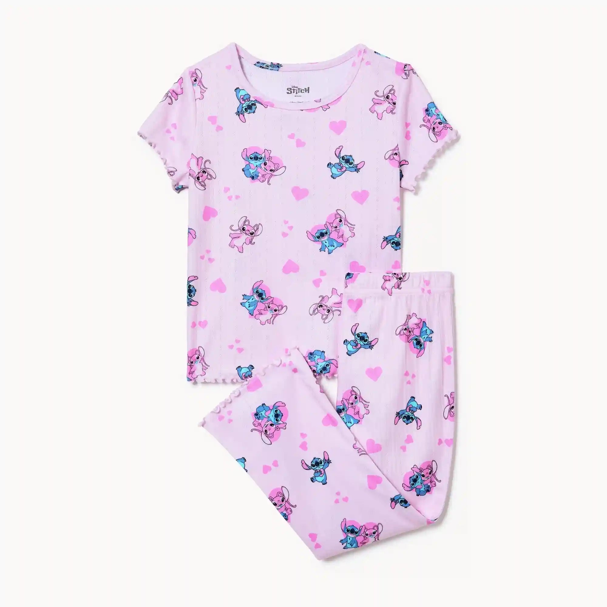 Toddler Girls' Disney Stitch Pointelle Sleep Set