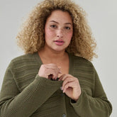 Women+ Crochet Long Sleeve Cardigan