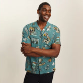 Men's Jurassic Park Gauze Button-Up Shirt