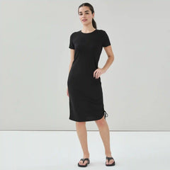 Active Side Ruched Midi Dress