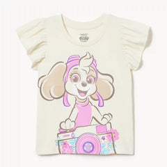 Toddler Girls' Paw Patrol Skye Ruffled T-Shirt