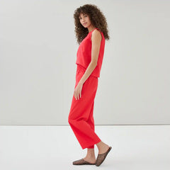 Linen Cotton Wide Leg Pant