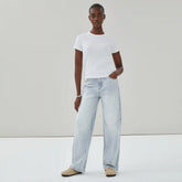 Wide Leg Light Wash Jean