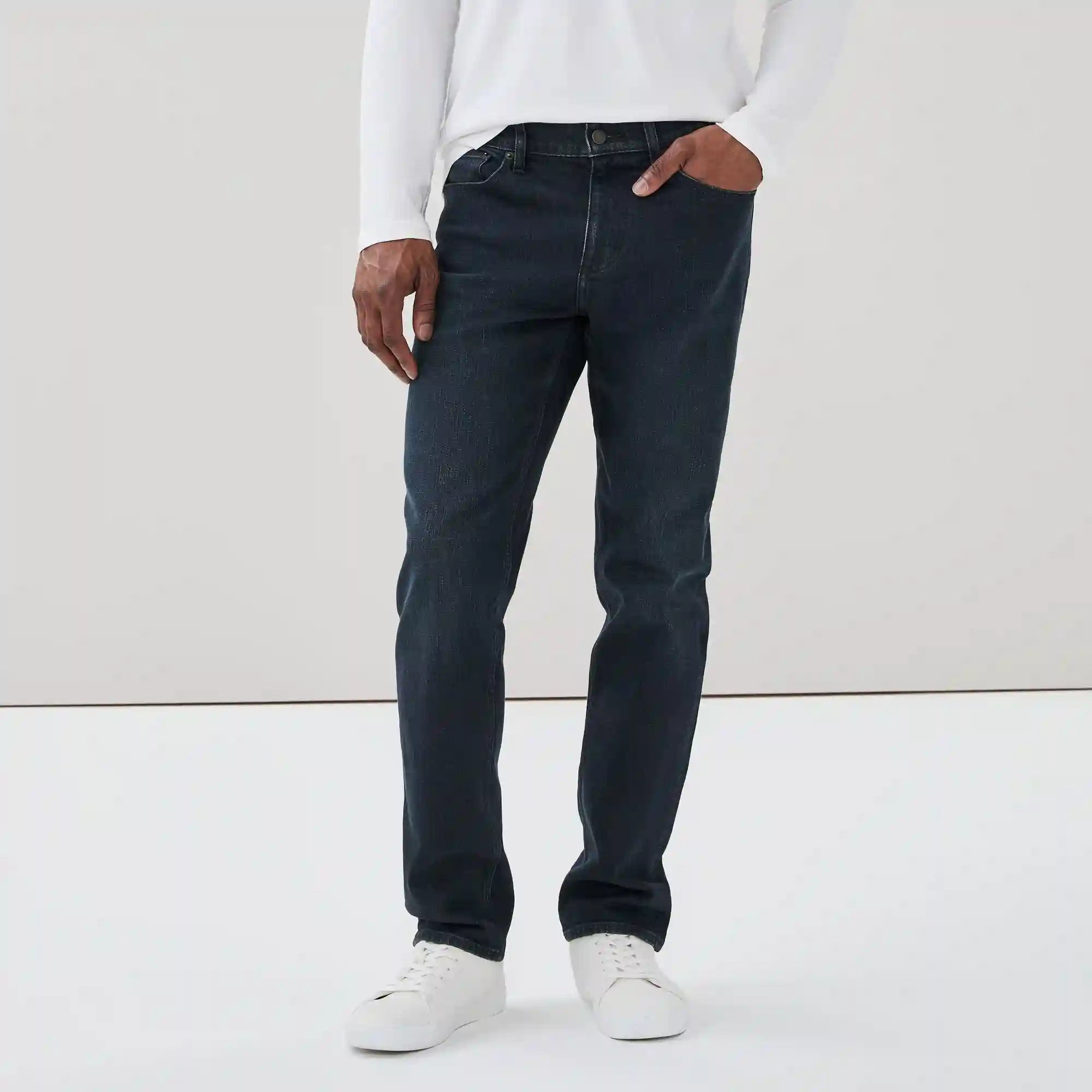 Men's Dark Wash Flex Straight Jean