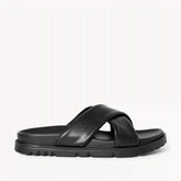 Faux Leather Crisscross Sandals