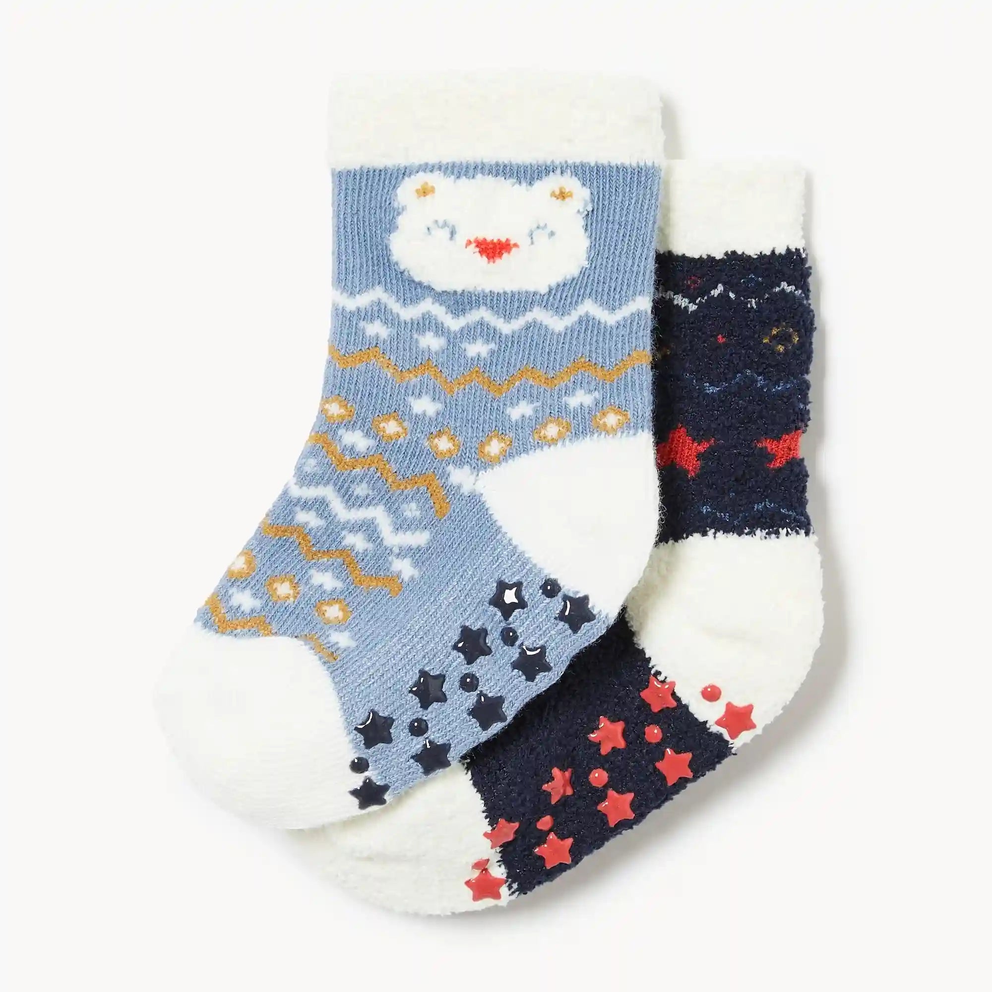 Baby Boys' 2-Pack Plush Crew Socks