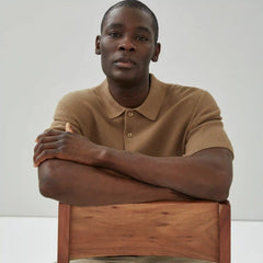 Men's Short Sleeve Polo Sweater