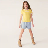 Kid Girls' Graphic Ringer T-Shirt