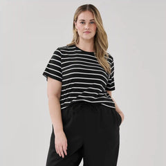 Women+ Crewneck Striped T-Shirt