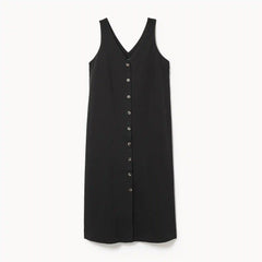 Button Front Midi Dress