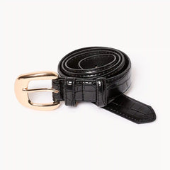 Croc Embossed Belt
