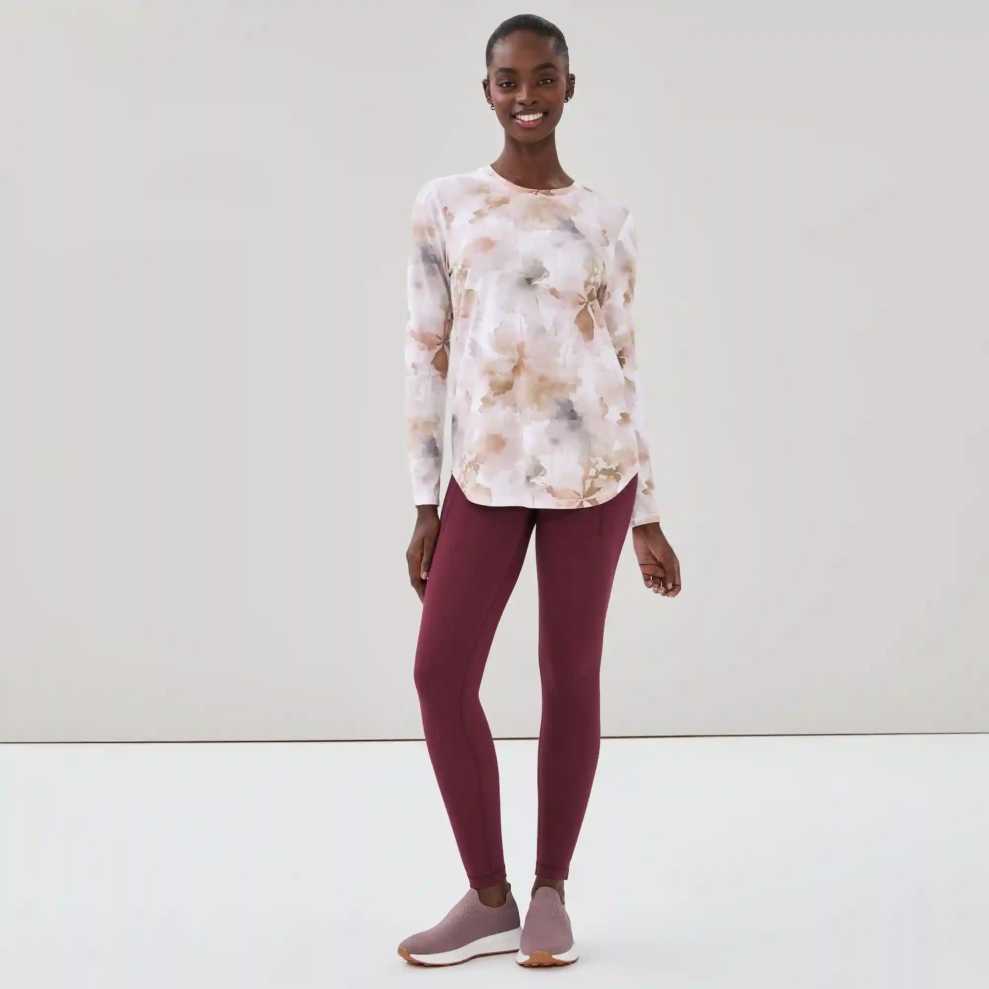 Active Printed Long Sleeve Top