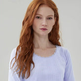 Pointelle 3/4 Sleeve Sleep Top