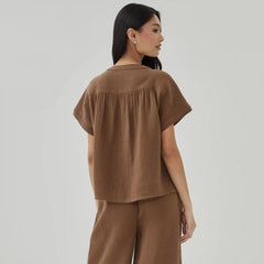 Gauze Dolman Top