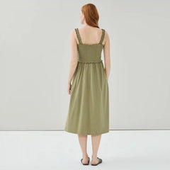 Smocked Tank Midi Dress