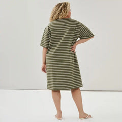 Women+ Striped T-Shirt Dress