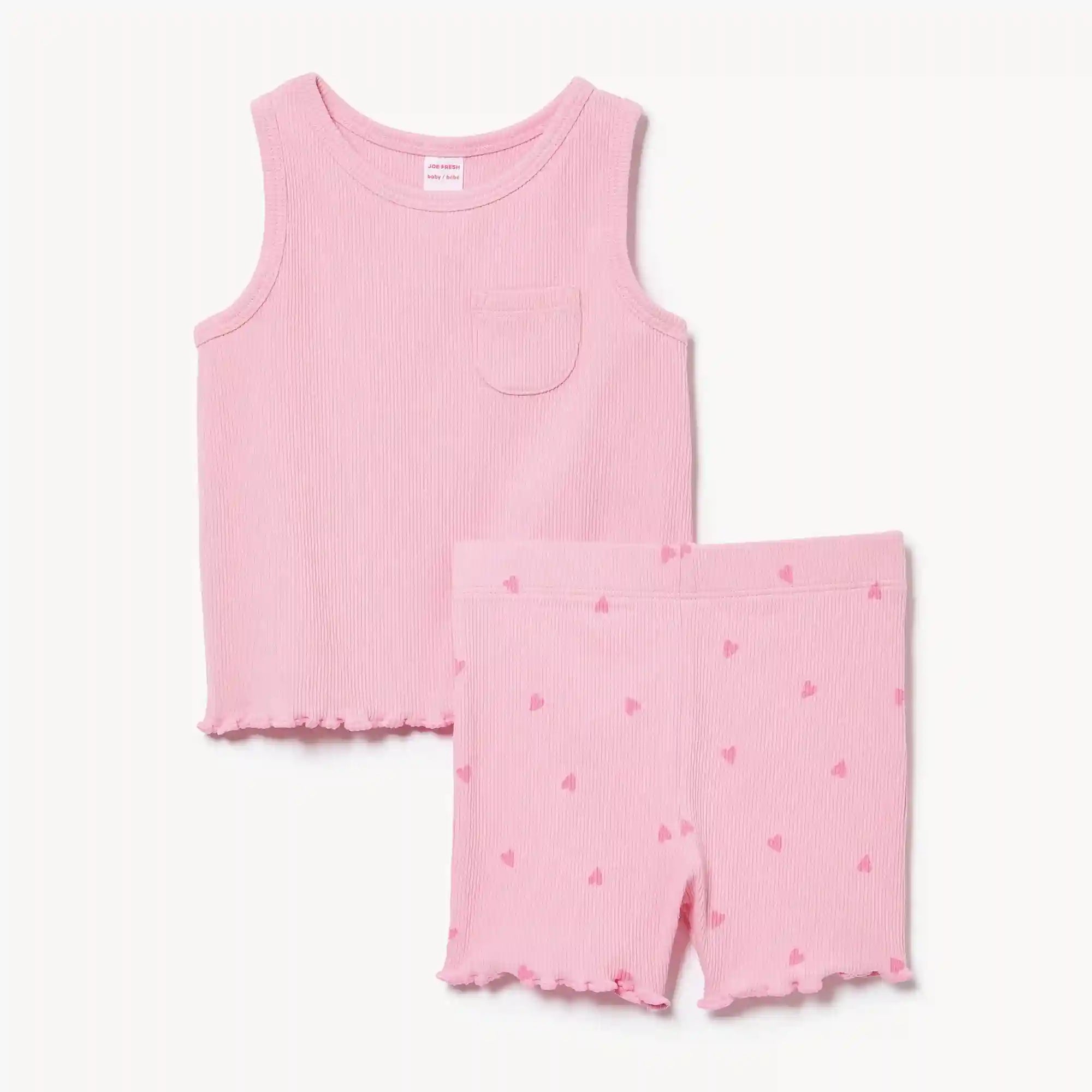 Baby Girls' Ribbed 2-Piece Set