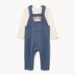 Baby Boys' Fleece Overall Set