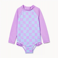 Baby Girls' Rash Guard Swimsuit
