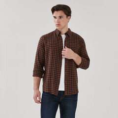 Men's Flannel Button-Down Shirt