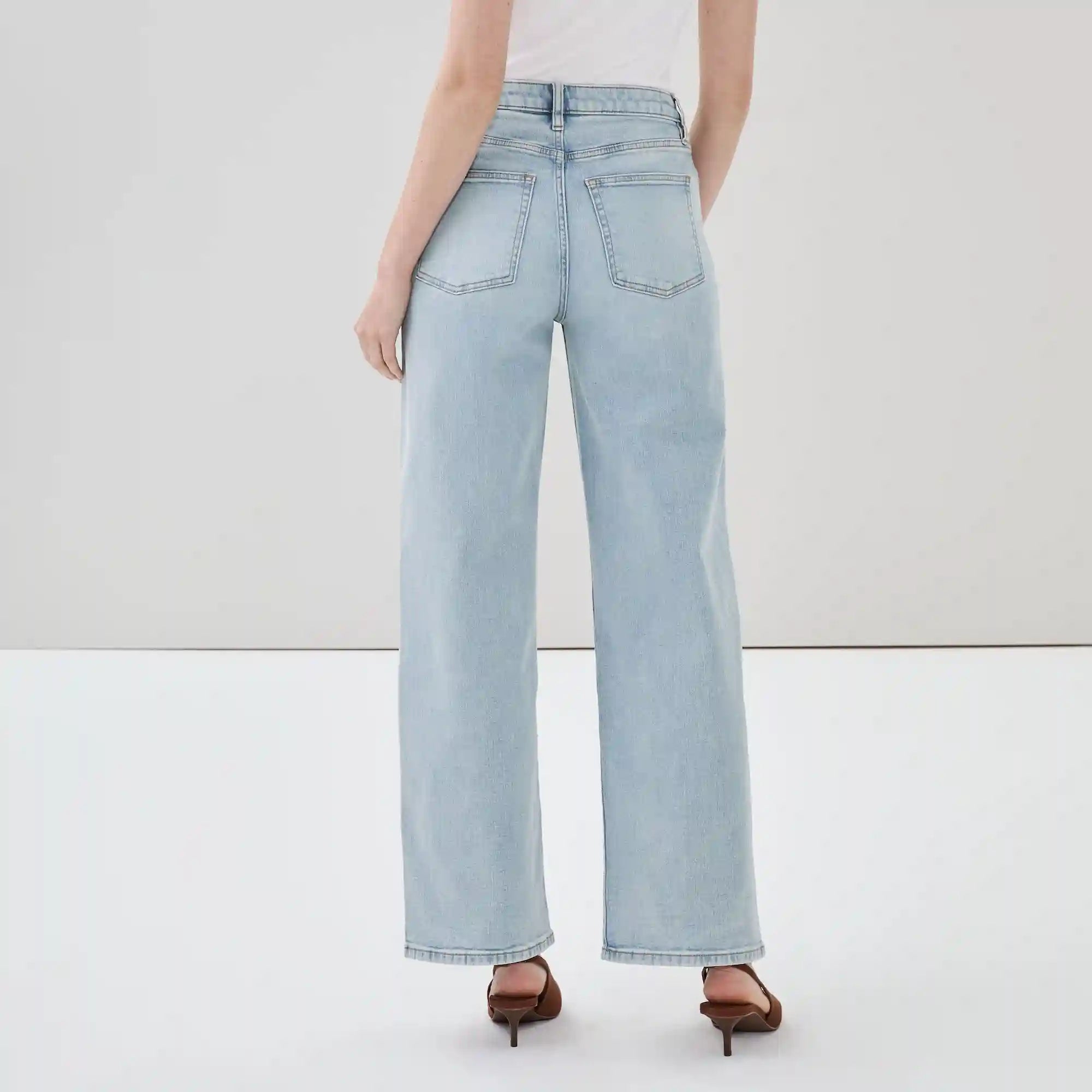 High Rise Wide Leg Jean