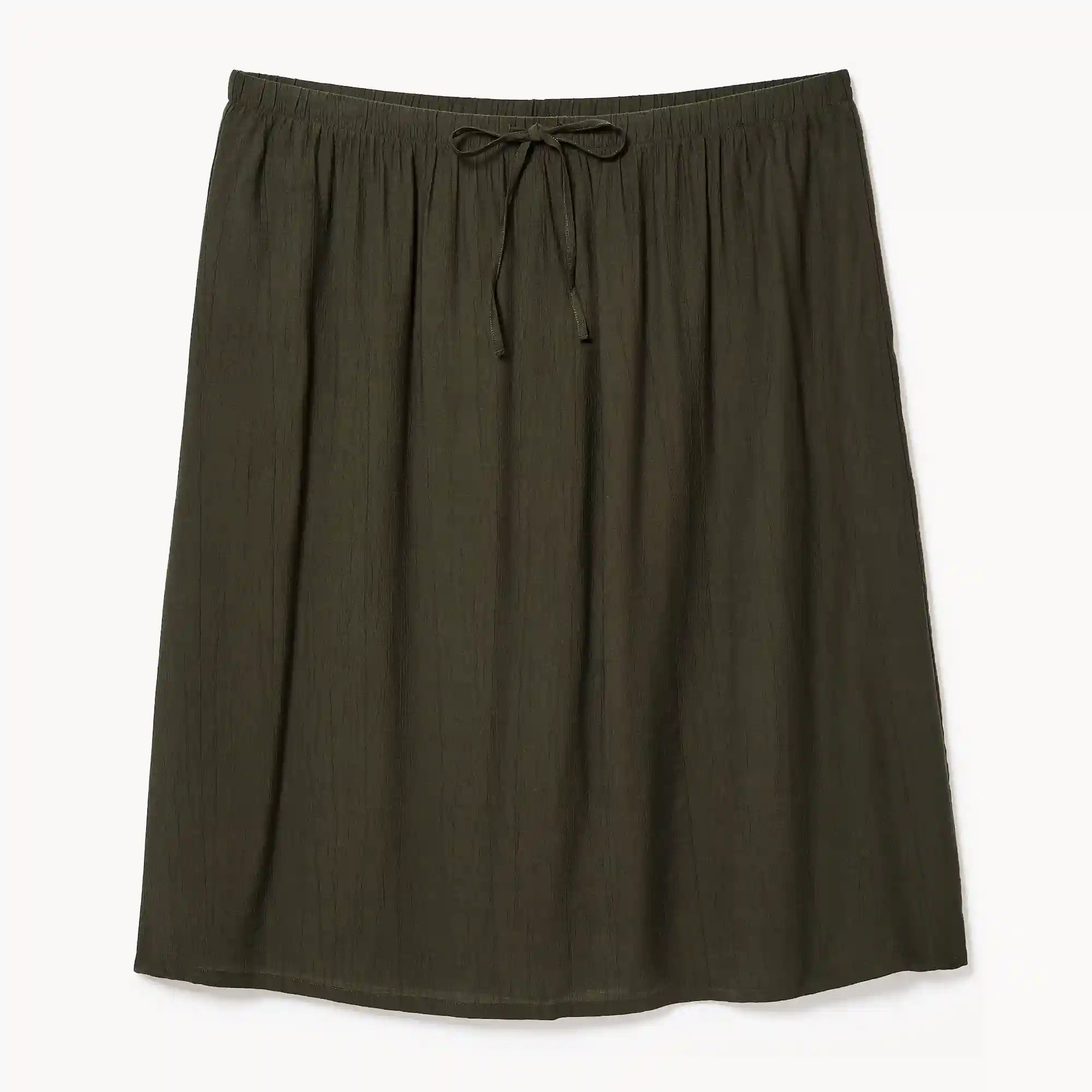 Women+ Gauze Pull-On Midi Skirt
