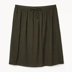 Women+ Gauze Pull-On Midi Skirt
