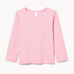 Baby Girlsâ Ribbed Long Sleeve Top