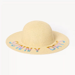 Kid Girls' Graphic Straw Hat