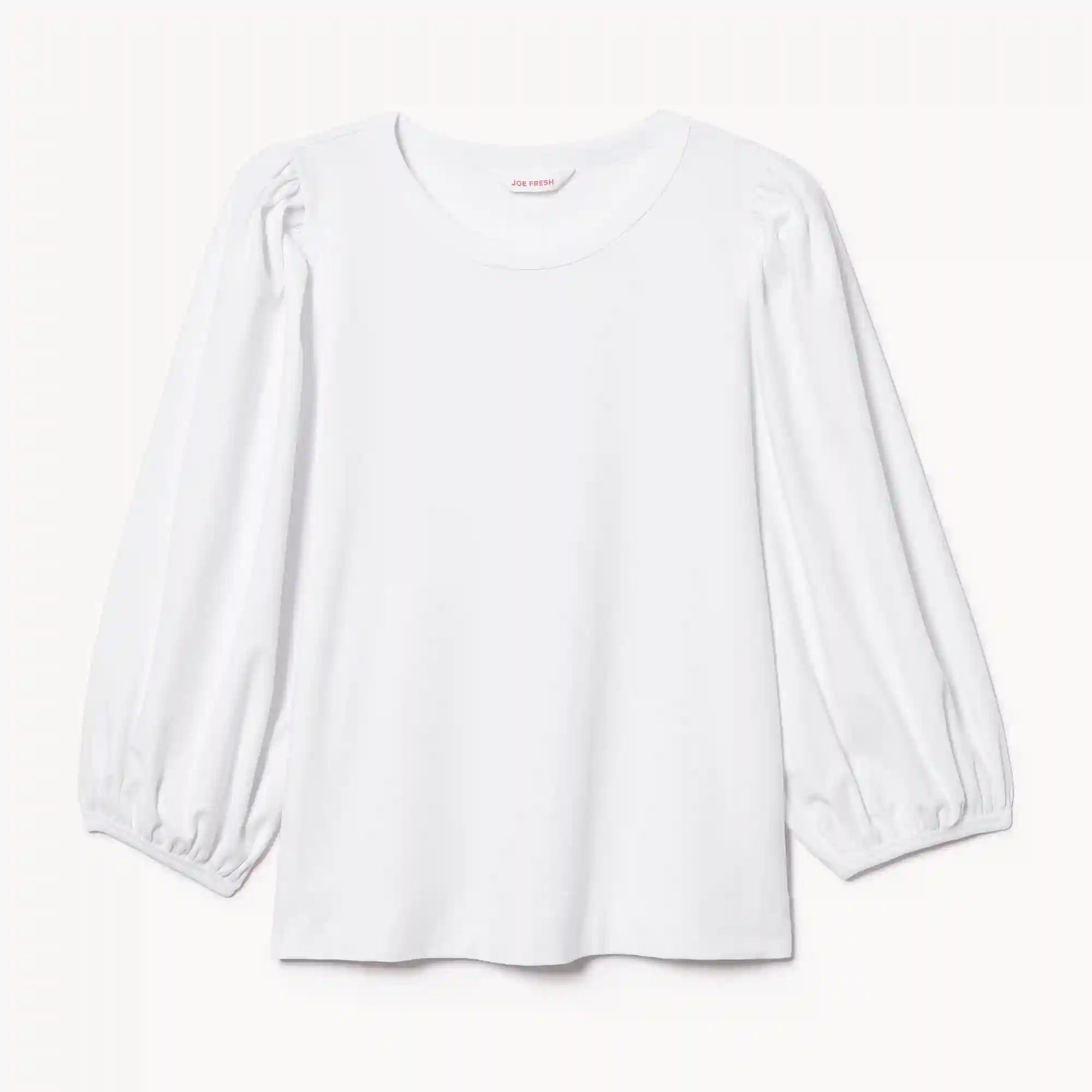 Heavyweight Cotton Puffed Sleeve Top