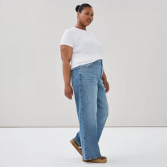 Women+ High Rise Wide Leg Jean