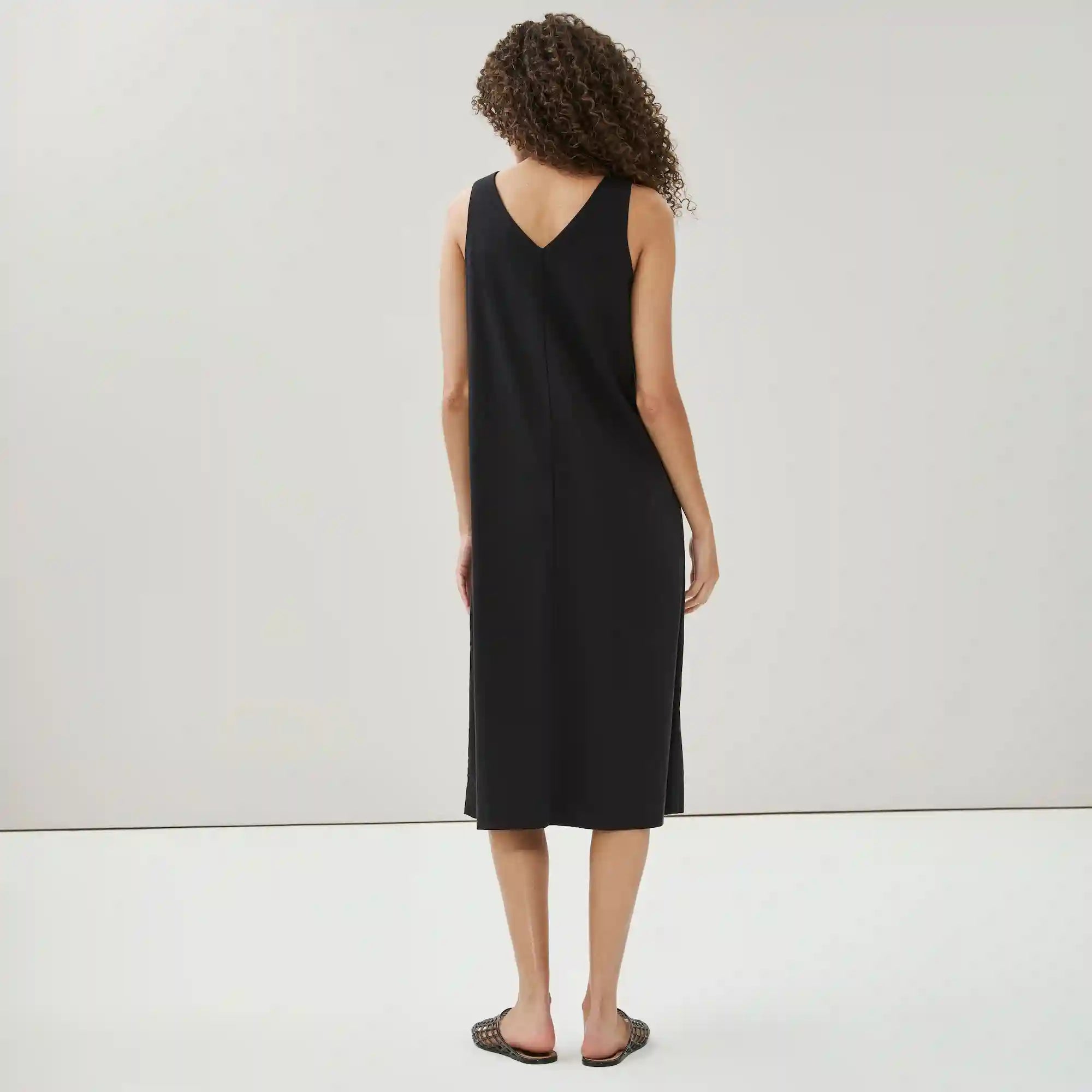 Button Front Midi Dress