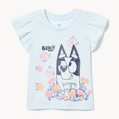 Toddler Girls' Bluey Ruffled T-Shirt