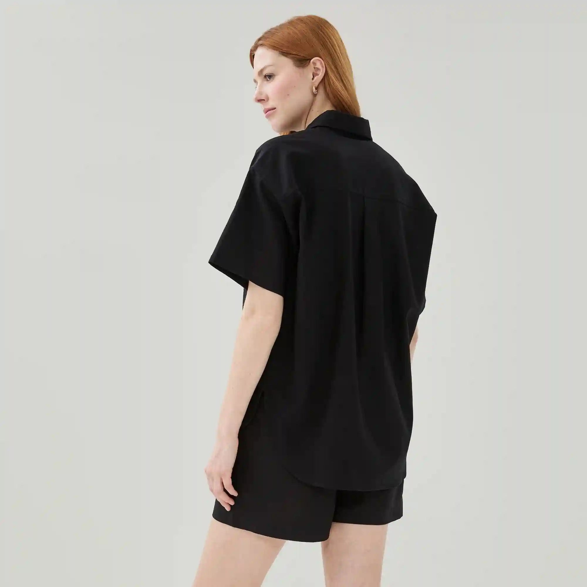 Linen Cotton Button-Up Shirt