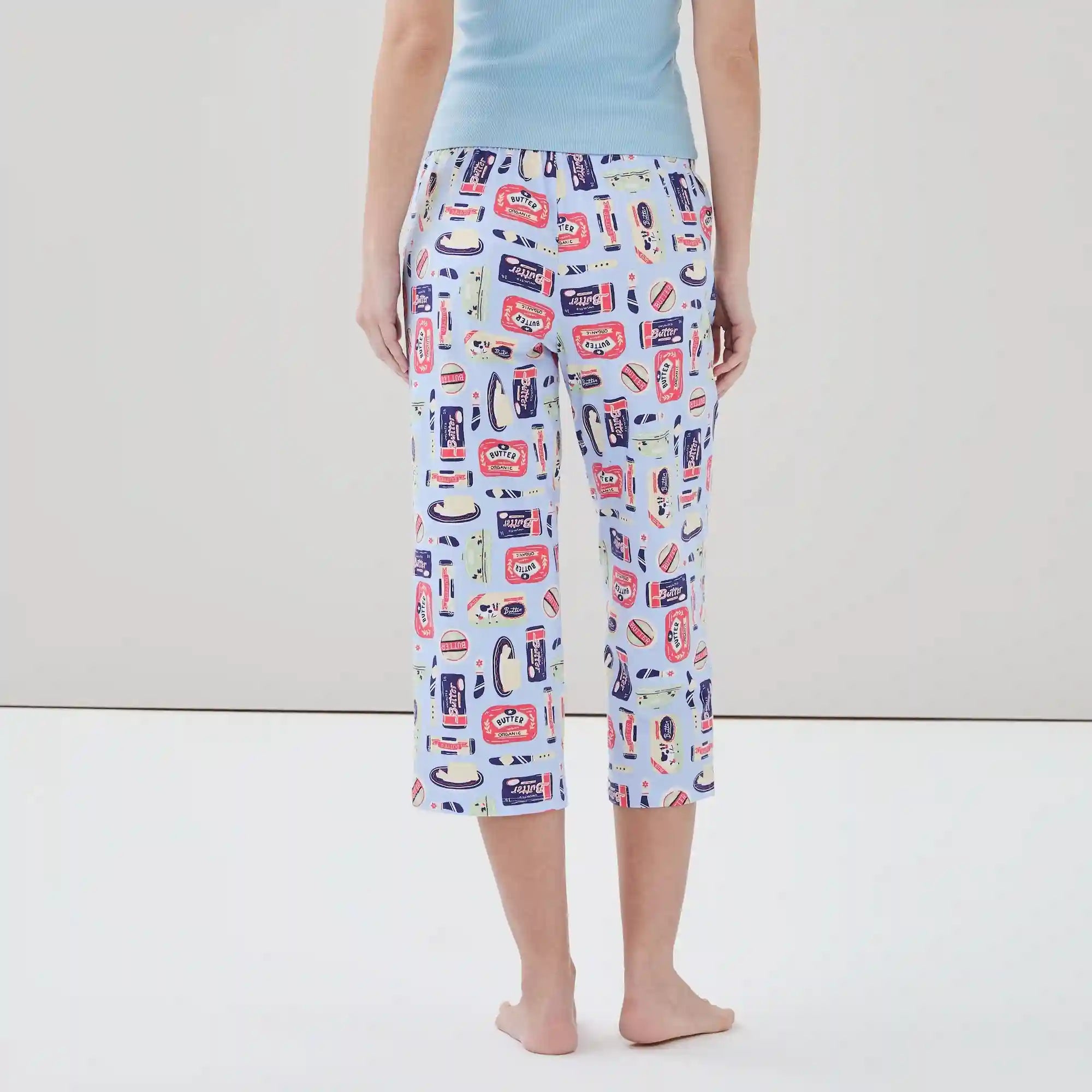 Printed Cropped Sleep Pant