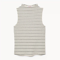 Funnel Neck Striped Top