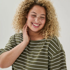 Women+ Striped T-Shirt Dress