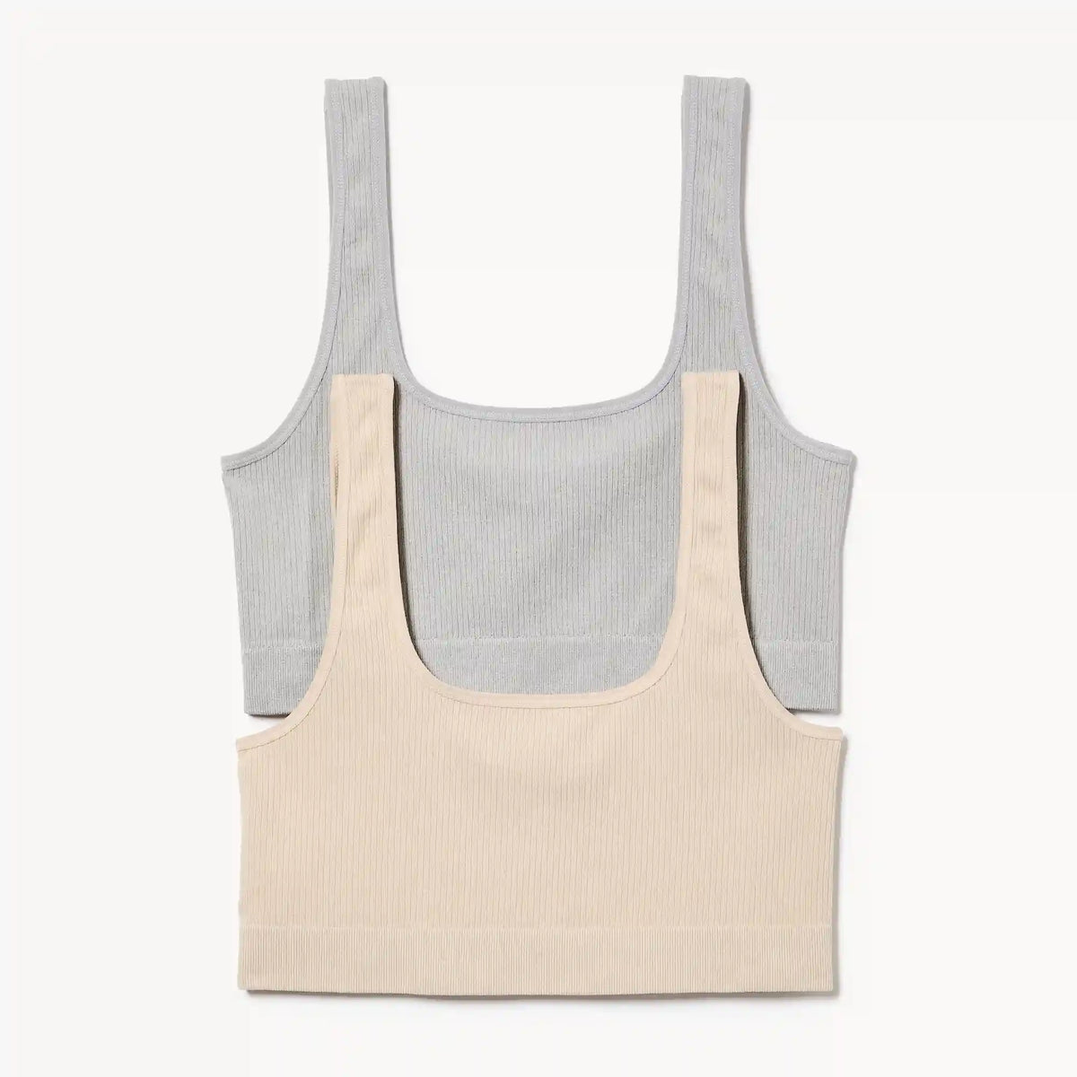Women+ 2-Pack Seamless Ribbed Bralette