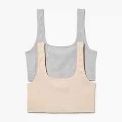 Women+ 2-Pack Seamless Ribbed Bralette